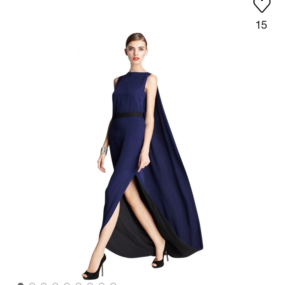 Silk Maxi Dress-Halston Heritage